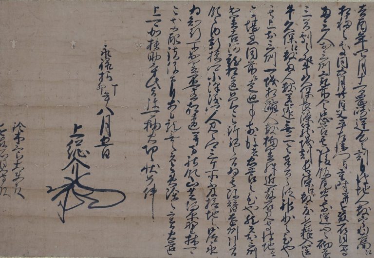 「今川氏真感状写」（永禄10(1567)年／個人蔵(当館寄託)）