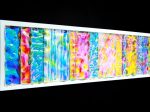 「Multidimesional prism」 アクリル、特殊フィルム、木材 H34 × W124 × D5 cm