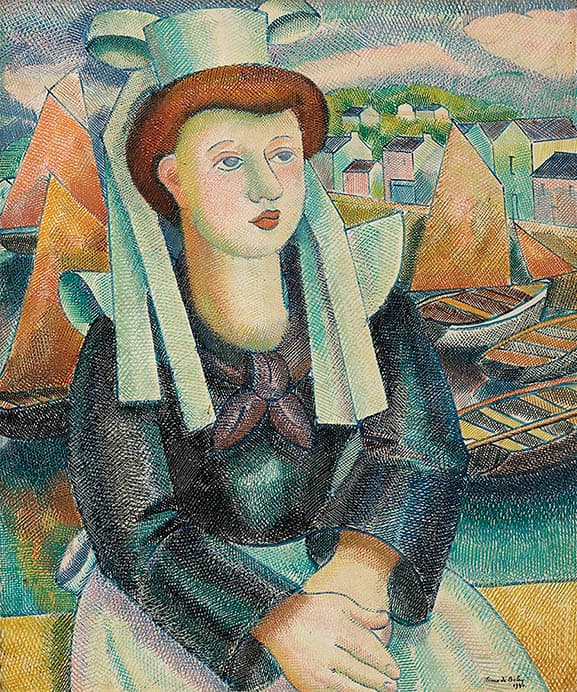 ピエール・ド・ブレ《ブルターニュの女性》1940年
油彩／カンヴァス　カンペール美術館
Collection du musée des beaux-arts de Quimper, France

