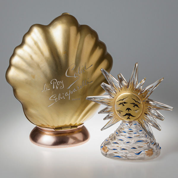 香水瓶「太陽王」1945年
スキャパレリ社
デザイン：サルバドール・ダリ
ガラス：バカラ社
高砂コレクションⓇ
