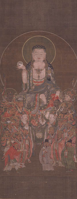 重要美術品「地蔵菩薩十王図」高麗時代　14世紀

