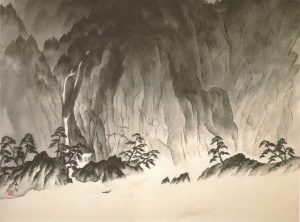 横山大観「水温む」（昭和29(1954)年） 展示期間：7月25日（火）～８月27日（日）