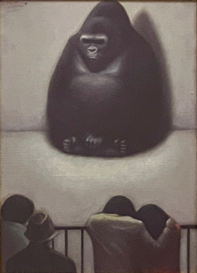 相笠昌義
《ゴリラ》
1976
油彩，キャンバス
32.0 x 23.5cm