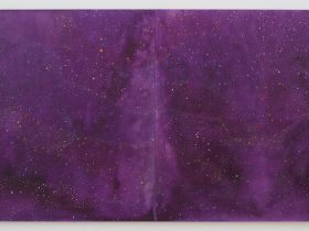 Julia Chiang Remember That Time When What Acrylic on wood panel H122 × W244 cm (diptych) H48 x W96 inch (diptych)