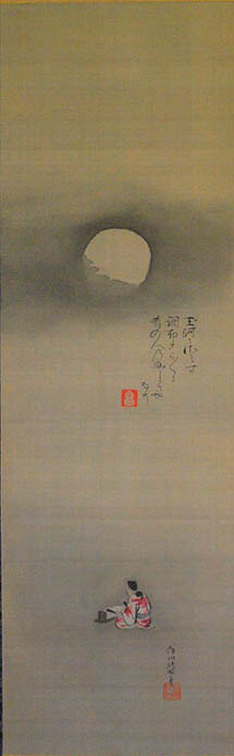 狩野栄信《月下擣衣図》　江戸時代中期～後期(18～19世紀)　個人蔵

