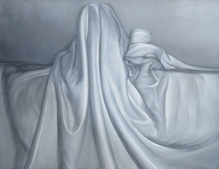 おひの にほ「Still ghost #8」油彩・アクリル、P10号