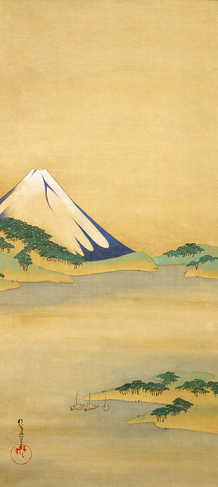 野崎真一「富士・三保松原図」板橋区立美術館所蔵

