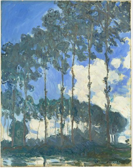 クロード・モネ《Poplars on the Epte (Les Peupliers au bord de l'Epte)》1891 Photo © Tate テート美術館

