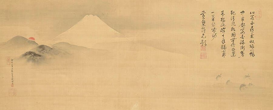 狩野探幽「富士山図」板橋区立美術館所蔵

