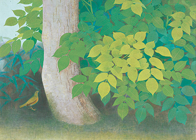 上村松篁「樹蔭」
昭和23年（1948）
第1回創造美術展