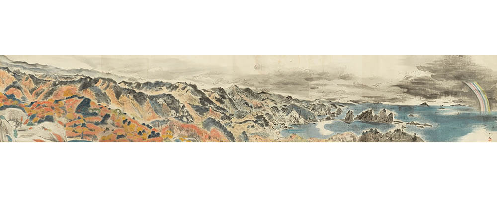 小松均《石廊崎》(部分）1巻 昭和15年(1940) 海の見える杜美術館

