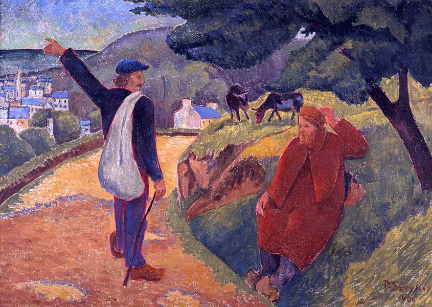 ポール・セリュジエ《さようなら、ゴーギャン》1906年
油彩／カンヴァス　カンペール美術館
Collection du musée des beaux-arts de Quimper, France