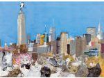 久下貴史【Crowd Cat Manhattan「猫のひしめくマンハッタン」】©NY ARTISTS GUILD 2022