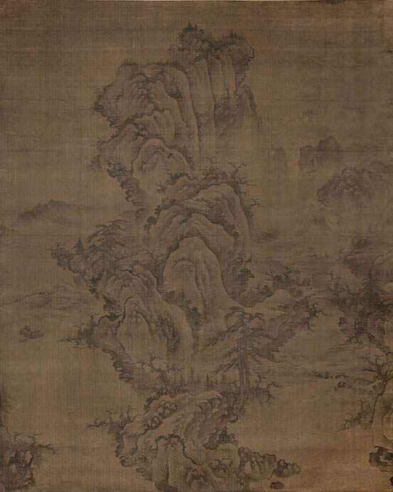 「文清」印《倣郭煕秋景山水図》　朝鮮時代前期　15世紀半ば

