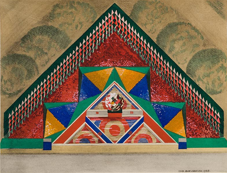 ガブリエル・ゲヴレキアン「水と光の庭」『1925年 庭園』1926年　東京都庭園美術館蔵

