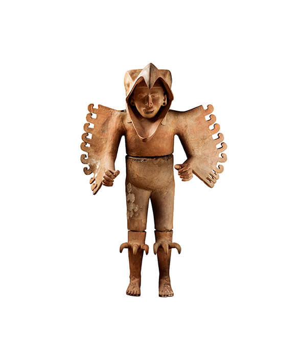 鷲の戦士像
アステカ文明、1469～86年 テンプロ・マヨール、鷲の家出土
テンプロ・マヨール博物館蔵
©Secretaría de Cultura-INAH-MEX. Museo del　Templo Mayor