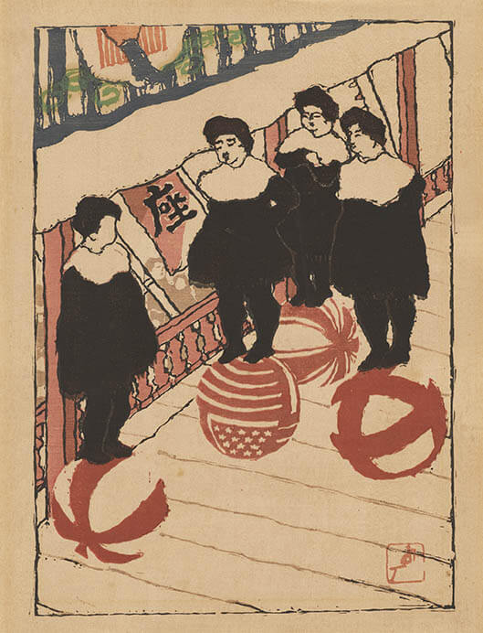 《玉乗り》1914年　東京国立近代美術館蔵

