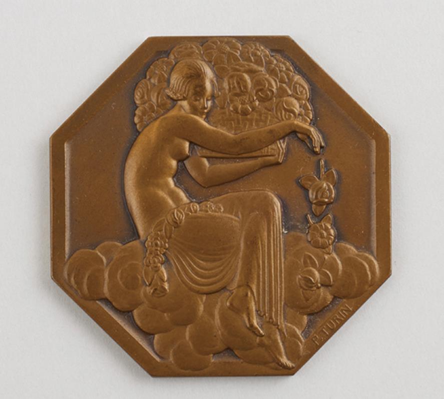 ピエール・トゥラン《現代装飾美術産業美術国際博覧会　メダル》1925年、東京都庭園美術館
