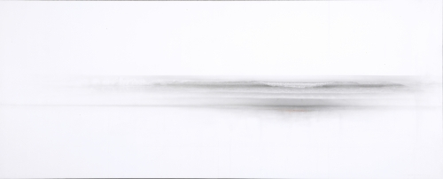 「海」
36.7×90.3cm
ジェッソ、鉛筆、アクリル