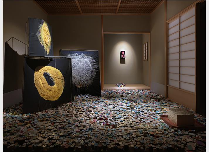 参考作品｜installation view from anthology at Hagi Uragami Museum, 2020 ©︎ Junko Oki, Photo by Yasushi Ichikawa

