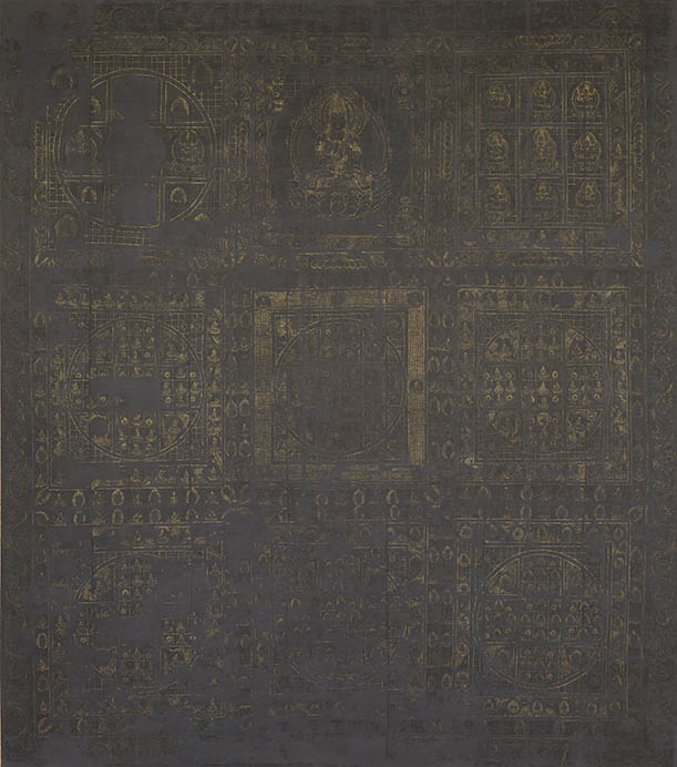 国宝 両界曼荼羅（高雄曼荼羅）のうち金剛界 平安時代（9世紀） 京都・神護寺

