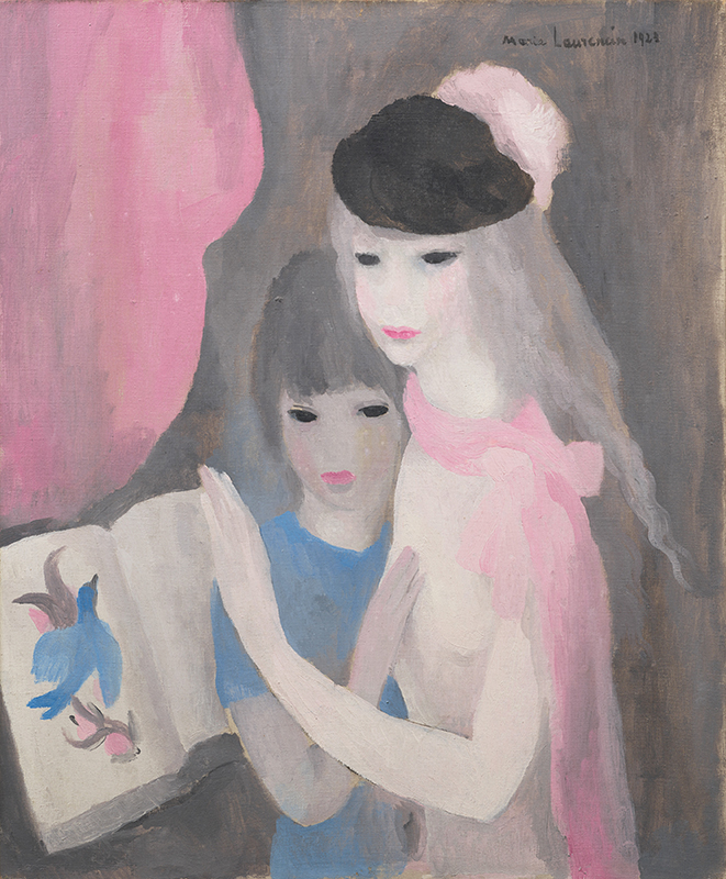 マリー・ローランサン《二人の少女》1923年、石橋財団アーティゾン美術館

