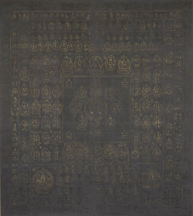国宝 両界曼荼羅（高雄曼荼羅）のうち胎蔵界 平安時代（9世紀） 京都・神護寺

