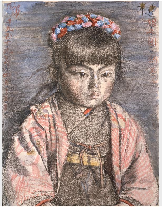 岸田劉生《村娘之図》1919年

