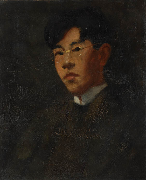 《自画像》1901－06年　公益財団法人碌山美術館蔵

