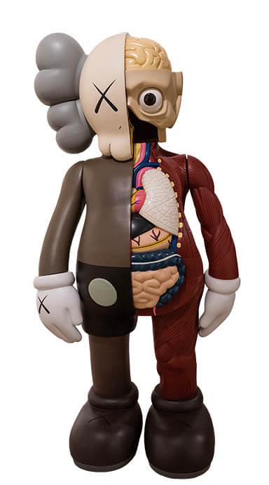 KAWS《 4ft Companion [Dissected Brown] 》 2009年　Photo by © MUCA / wunderland media

