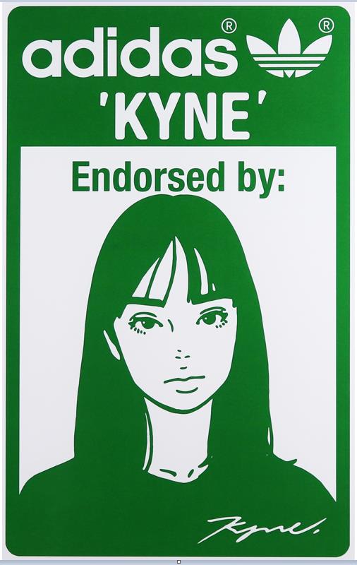 KYNE「KYNE STAN SMITH：B」
（スクリーンプリント、縦90×横64cm、ED30）
