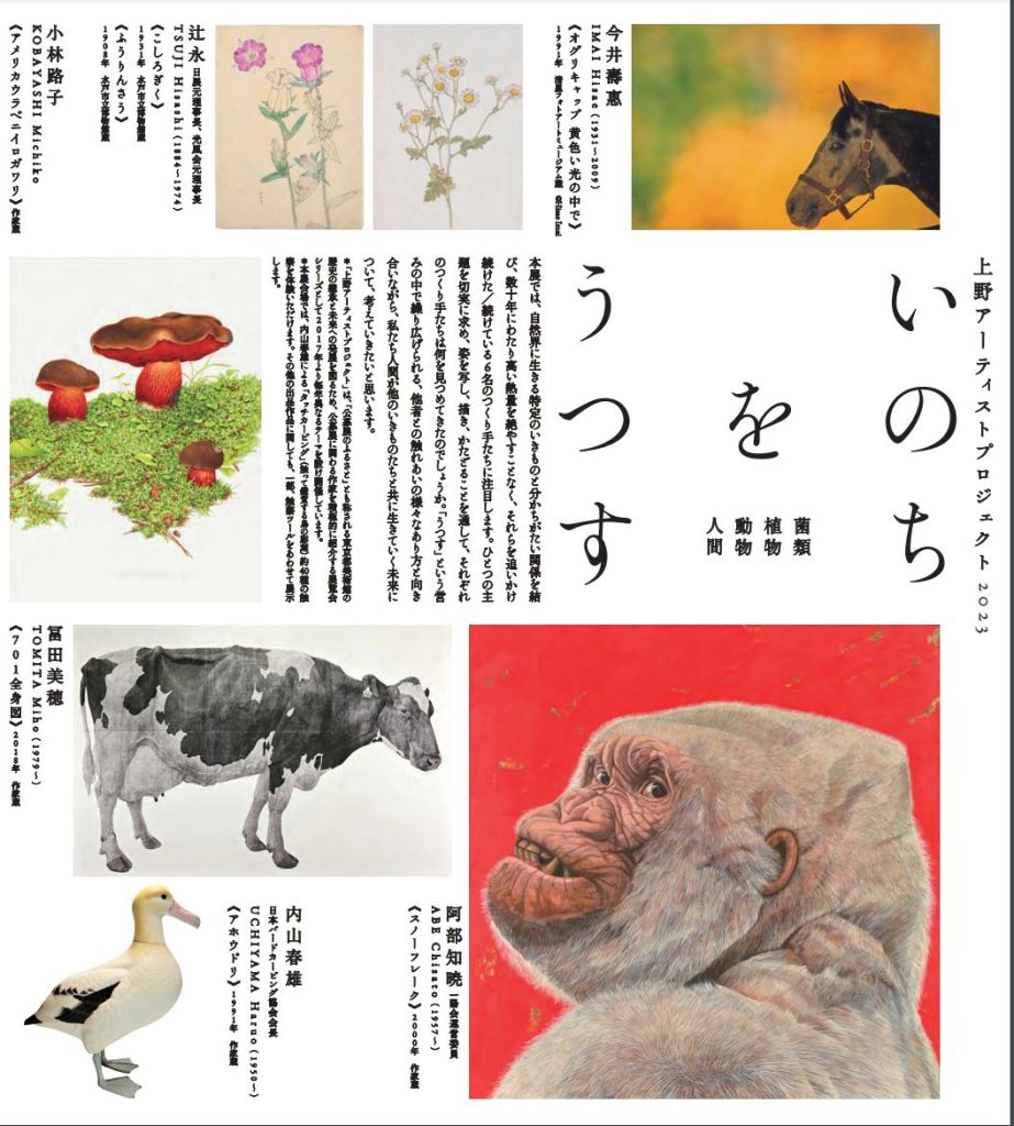 上野アーティストプロジェクト2023「いのちをうつす ―菌類、植物、動物、人間」東京都美術館