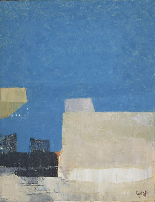清川泰次《イタリーの空》1962年、世田谷美術館蔵

