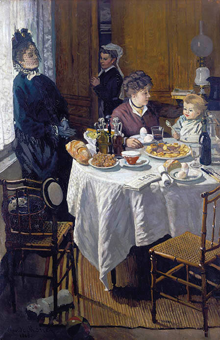 《昼食》 1868-69年　油彩、カンヴァス　231.5×151.5cm　シュテーデル美術館
© Städel Museum, Frankfurt am Main