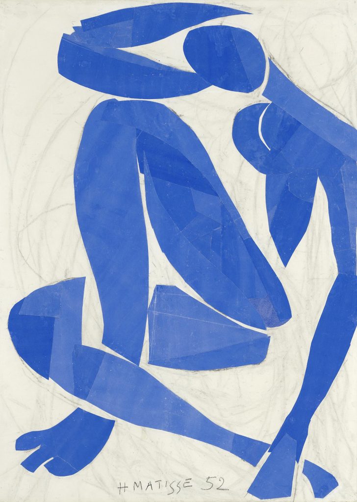 アンリ・マティス《ブルー・ヌード IV》1952年、切り紙絵、103 × 74 cm オルセー美術館蔵（ニース市マティス美術館寄託） © Succession H. Matisse　Photo: François Fernandez