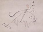 仙厓義梵《犬図》　江戸時代　19世紀