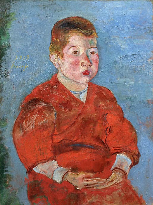 関根正二《子供》1919年　石橋財団アーティゾン美術館

