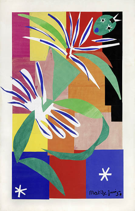 アンリ・マティス《クレオールの踊り子》1950年　切り紙絵　205×120cm　ニース市マティス美術館蔵
©Succession H. Matisse　Photo: François Fernandez

