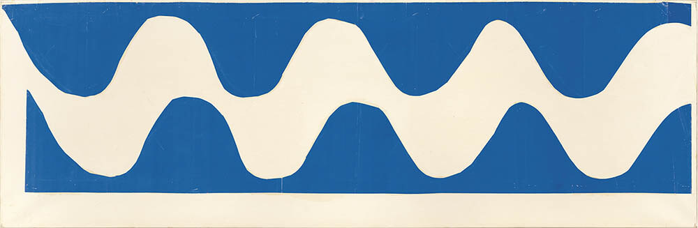 アンリ・マティス《波》1952年頃　切り紙絵　51.5×160cm　ニース市マティス美術館蔵
©Succession H. Matisse　Photo: François Fernandez

