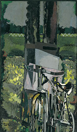 ジョルジュ・ブラック《自転車》1952　メナード美術館蔵

