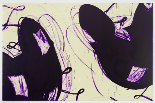 吉澤美香「とー71」1993　　アクリル板、シルクスクリーンインク　204.5×313.5cm