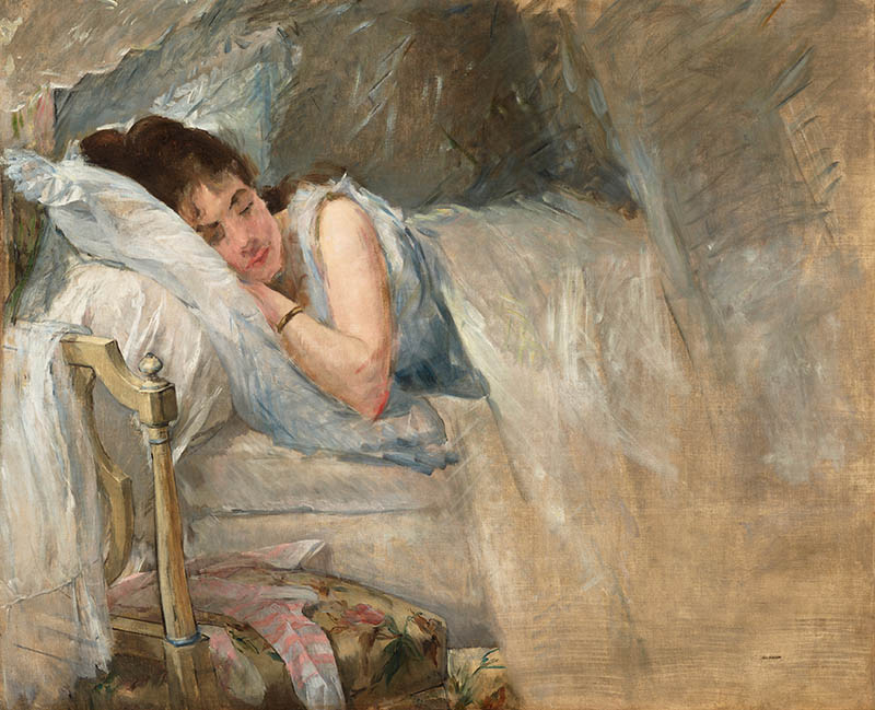 エヴァ・ゴンザレス《眠り》1877-78年頃、石橋財団アーティゾン美術館