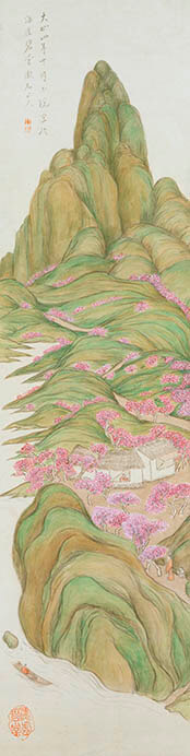 夏目漱石《青嶂紅花図》1915年　岩波書店　＊3期

