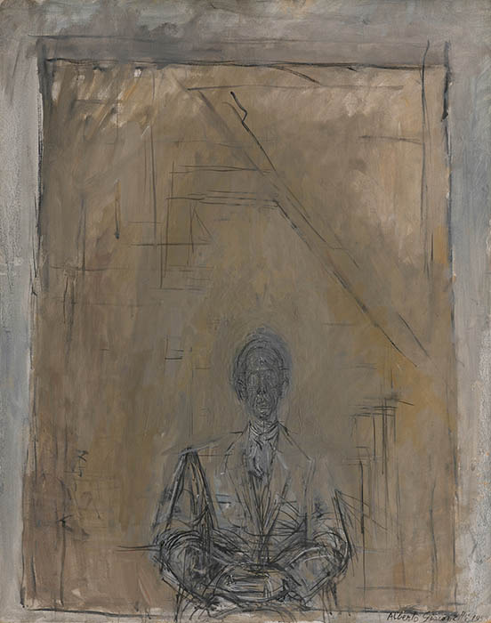 アルベルト・ジャコメッティ《矢内原》1958年、石橋財団アーティゾン美術館