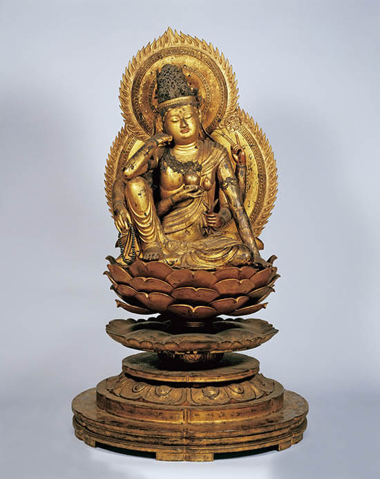 重要文化財《如意輪観音坐像》 1躯 平安時代（10世紀）
画像提供：奈良国立博物館

