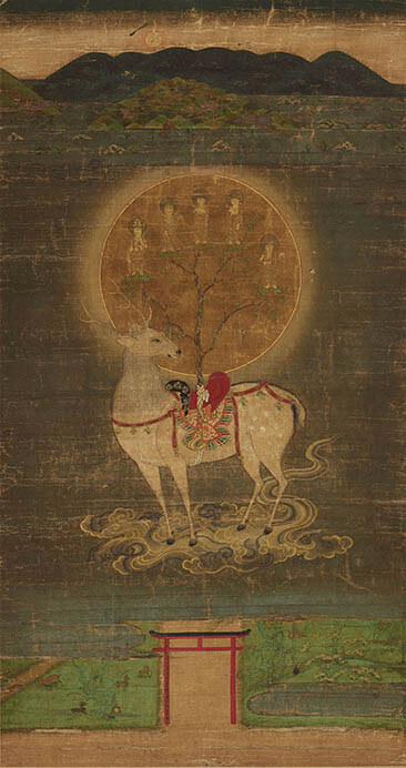 重要文化財　春日鹿曼荼羅図（奈良国立博物館）

