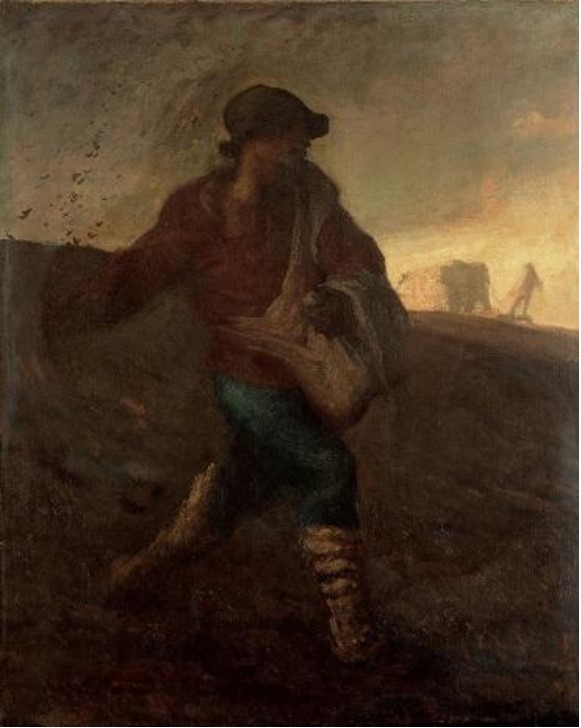 ジャン=フランソワ・ミレー《種をまく人》 1850年　油彩・麻布
