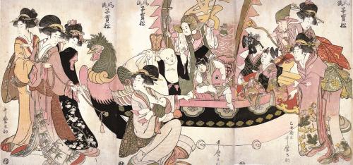 喜多川歌麿《風流子宝舟》文化2（1805）年 公文教育研究会蔵

