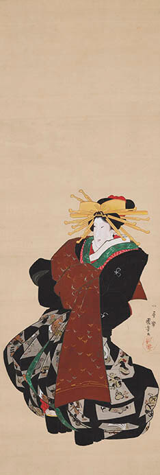 歌川国芳 《遊女道中図》 嘉永元–3年（1848–50）頃

