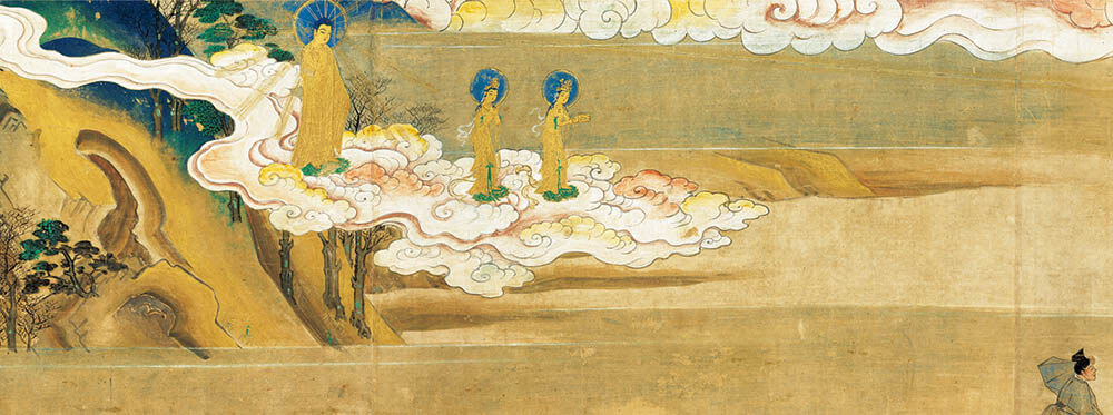 国宝　法然上人絵伝　巻第37（部分、左）　鎌倉時代・14世紀　京都・知恩院蔵

